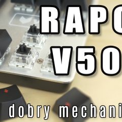 Rapoo V500 – dobry tani mechanik na czarnych przełącznikach.
