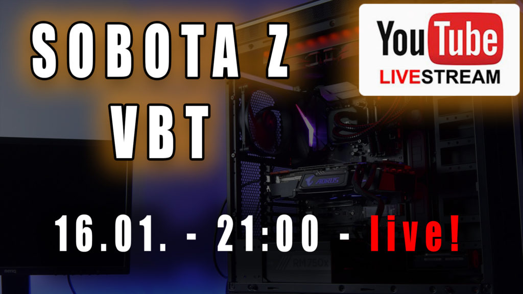 Zapraszam w sobotę 16 Stycznia o 21:00 na live. Odpowiem na Wasze pytania dotyczące sprzętu komputerowego i na większość innych, również :) #live #vbt #videoblogtech #techtalk 