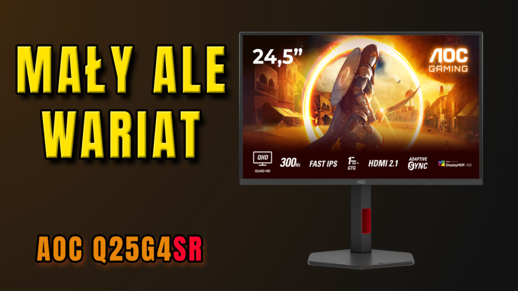 Małe jest piękne, podobno ;) I taki jest bohater dzisiejszego testu czyli niespełna 25 calowy gamingowy monitor od firmy AOC  model Q25G4SR - zapraszam na jego test.  #AOC #Q25G4SR #fastIPS #test #recenzja #vbt #vbtpc #morelenet