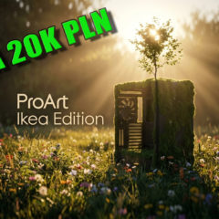 PC w Asus Pro Art Wood Eco Flow Ikea Edition