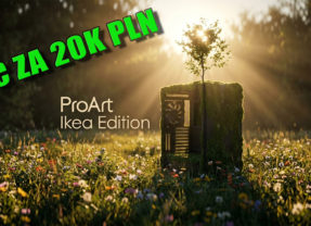 PC w Asus Pro Art Wood Eco Flow Ikea Edition