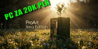 PC w Asus Pro Art Wood Eco Flow Ikea Edition